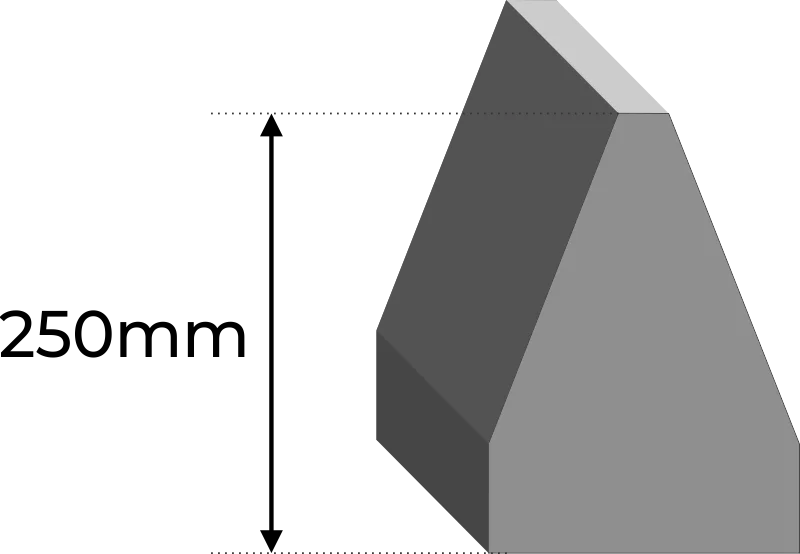 T-250 sound absorption wedge